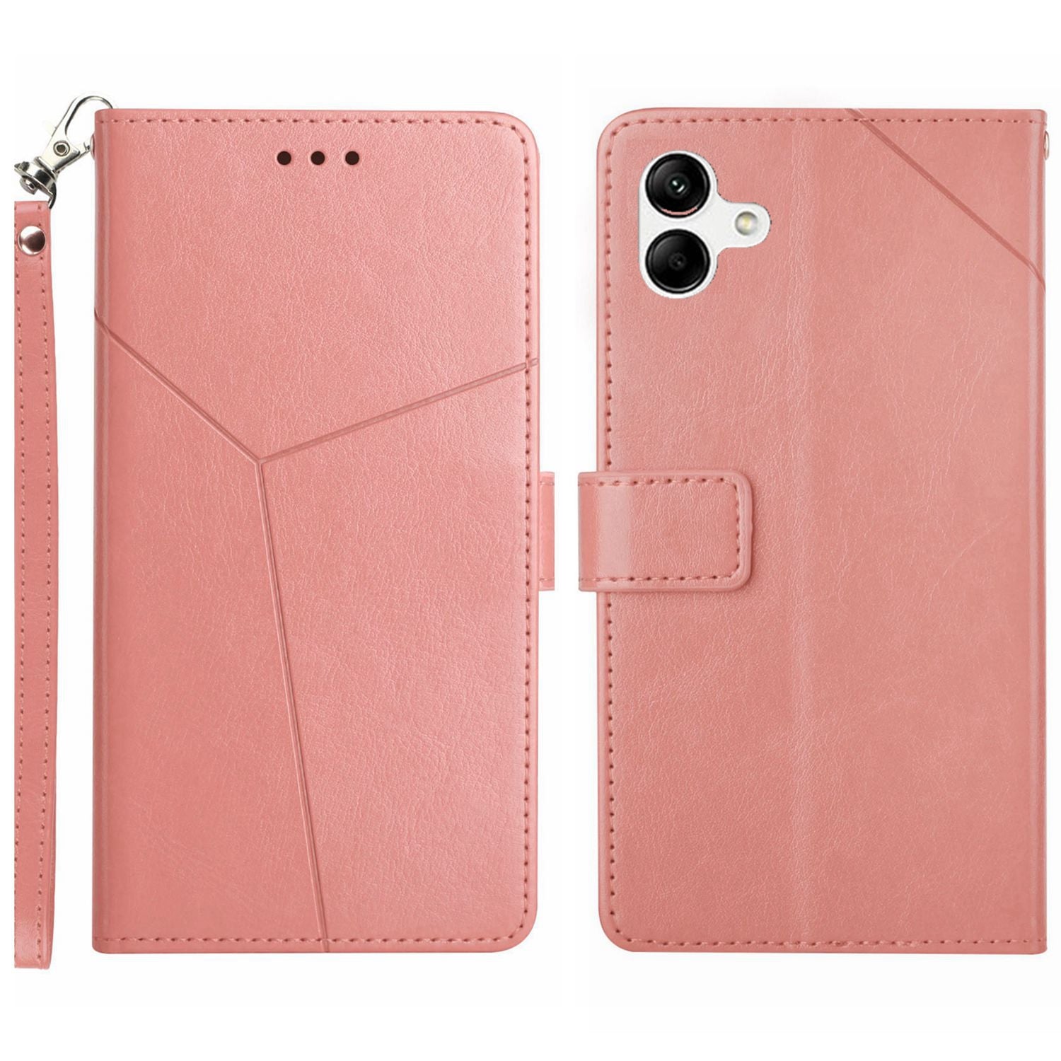 HT01 til Samsung Galaxy A05 4G etui Y-formet linje påtrykt læder pung telefoncover HT01 til Samsung Galaxy A05 4G etui Y-formet linje påtrykt læder pung telefoncover